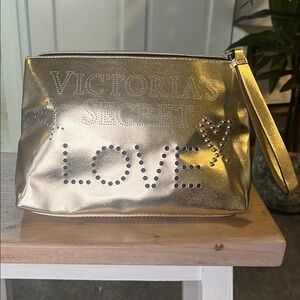 Victoria's Secret Metallic Gold Pouch